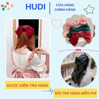 Cặp tóc nơ - kẹp nơ to - phụ kiện trang trí tóc dễ thương , phong cách hàn quốc cho nữ !