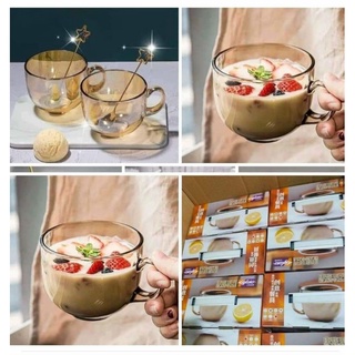 Set 2 cốc hổ phách ăn ngũ cốc ăn vặt siêu hot dễ thương