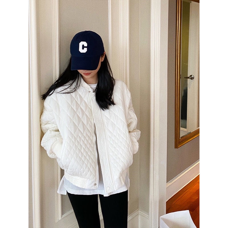 Áo khoác trần Bông thu Đông Cá tính , Áo bomer siêu ấm