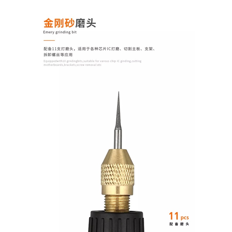 Máy cắt mài cầm tay M140 pin chạy khỏe, 3 mức quay 5k-10k-15k rpm