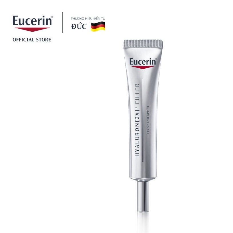 Kem Dưỡng Mắt Ngăn Ngừa Lão Hóa, Cải Thiện Nếp Nhăn Eucerin Anti-age Hyaluron 3X Filler Eye Cream 15ml