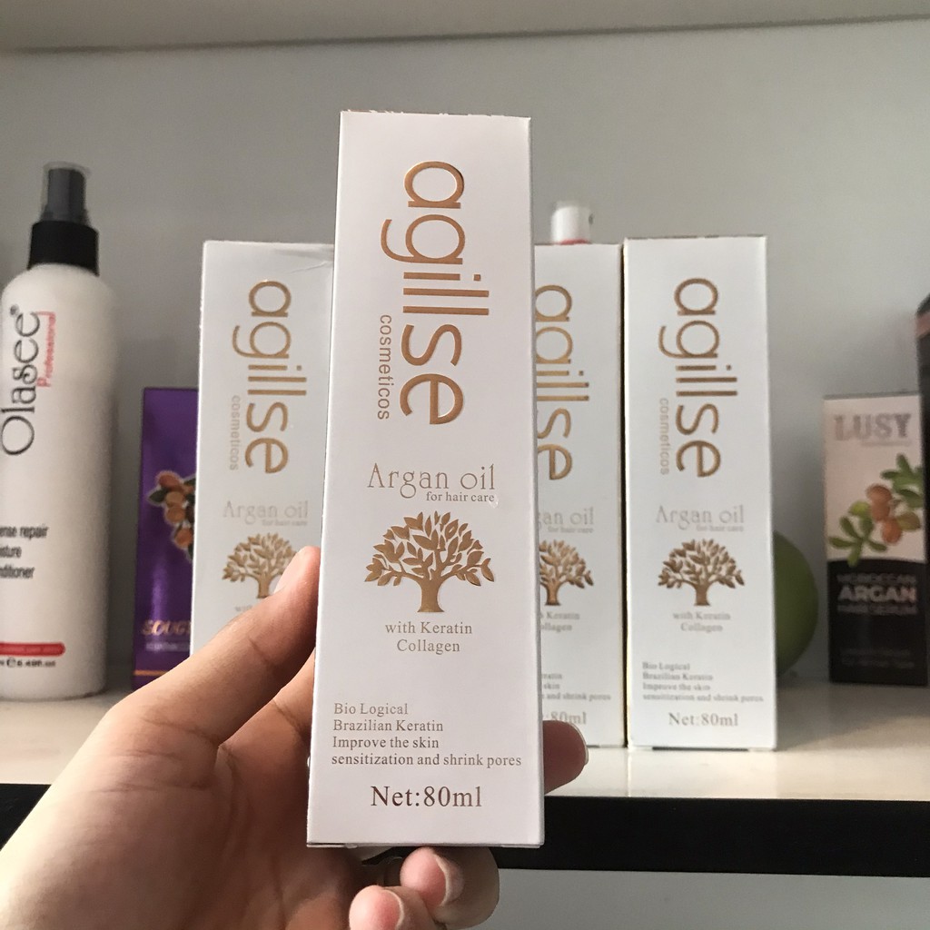 Tinh Dầu Dưỡng Tóc Cao Cấp Agillse Argan Oil - Hương Nước Hoa Quyến Rũ 80ML