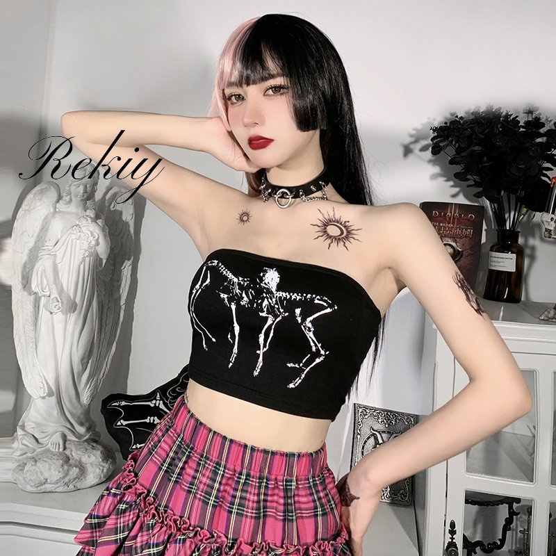 Áo Ống Phong Cách Gothic Thời Trang Cho Nữ