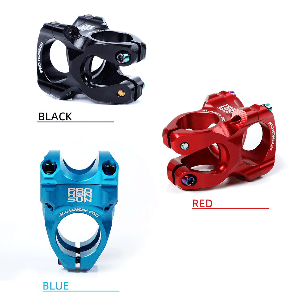 Pô tăng TANKE gắn ghi đông xe đạp siêu nhẹ 35mm CNC 31.8mm 0 độ nhiều màu