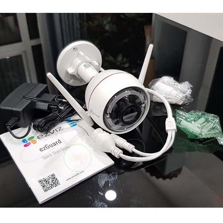 Camera Wifi ngoài trời EZVIZ C3W 1080P (CS-CV310-A0-1B2WFR) - Tích hợp còi báo động - Hàng chính Hãng