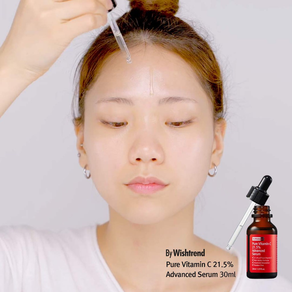 Tinh Chất Vitamin C giảm thâm, sáng da By Wishtrend Pure Vitamin C 21.5  Advanced Serum + 1 Kem dưỡng da tay