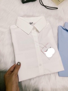 Áo sơ mi dài tay nữ trắng