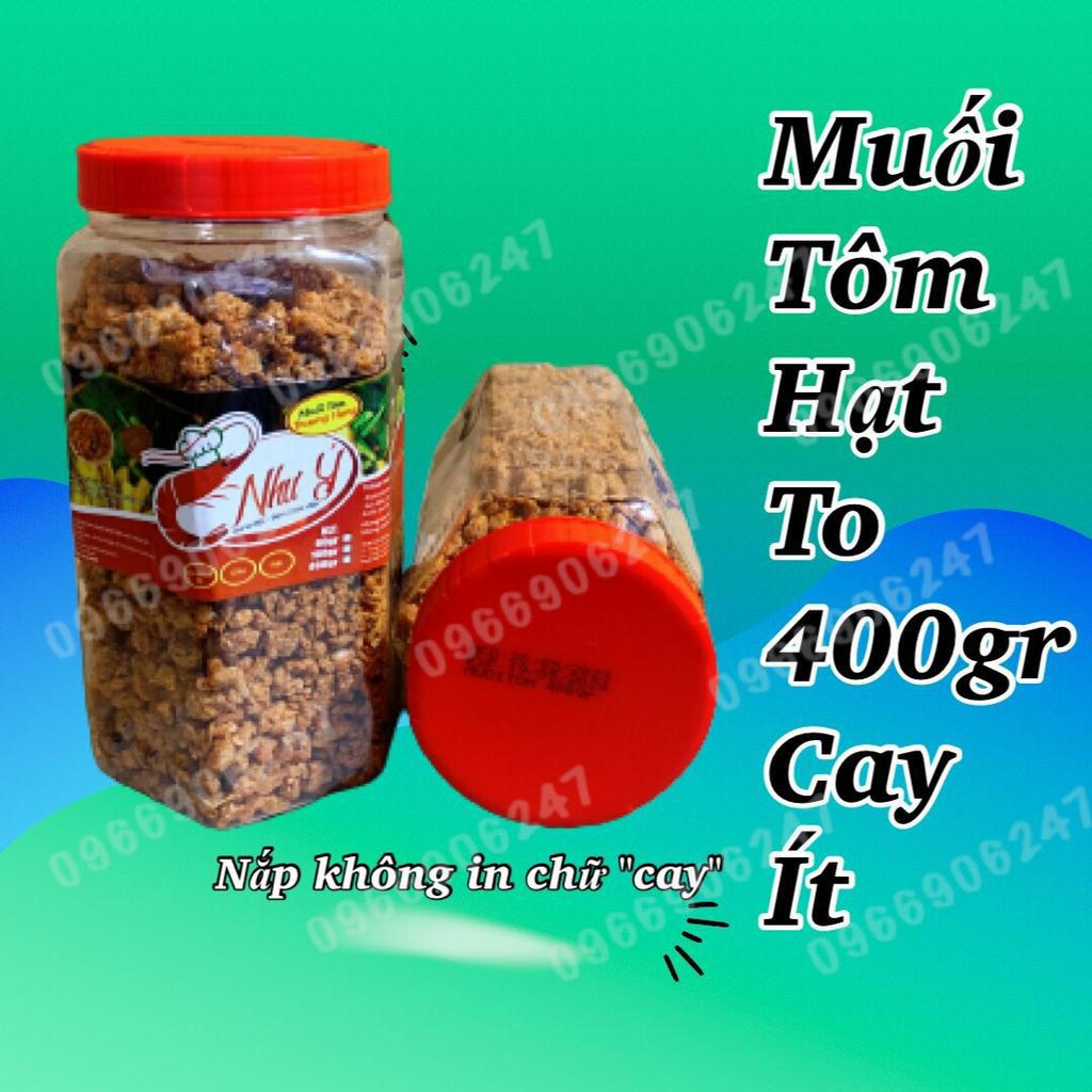 Muối tôm Như Ý loại hạt to giòn rụm nguyên con tôm khô hũ 400gr