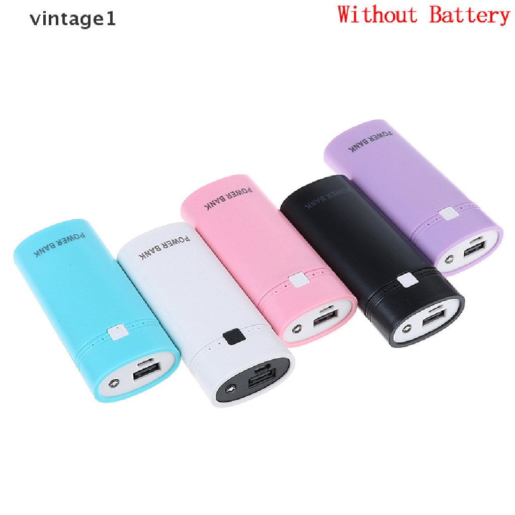 Pin Sạc Dự Phòng Cho Điện Thoại 1  2 X 18650 USB Có Đèn Flash