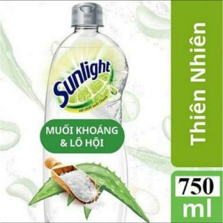 (comno 2 chai) Nước rửa chén sunlight chai 750ml /400gr