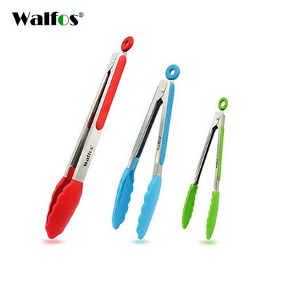 Kẹp Gắp Thức Ăn Walfos Làm Bằng Thép Không Gỉ Đầu Silicone
