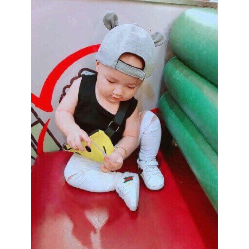 Quần gia jean rách gối bé 8-30kg