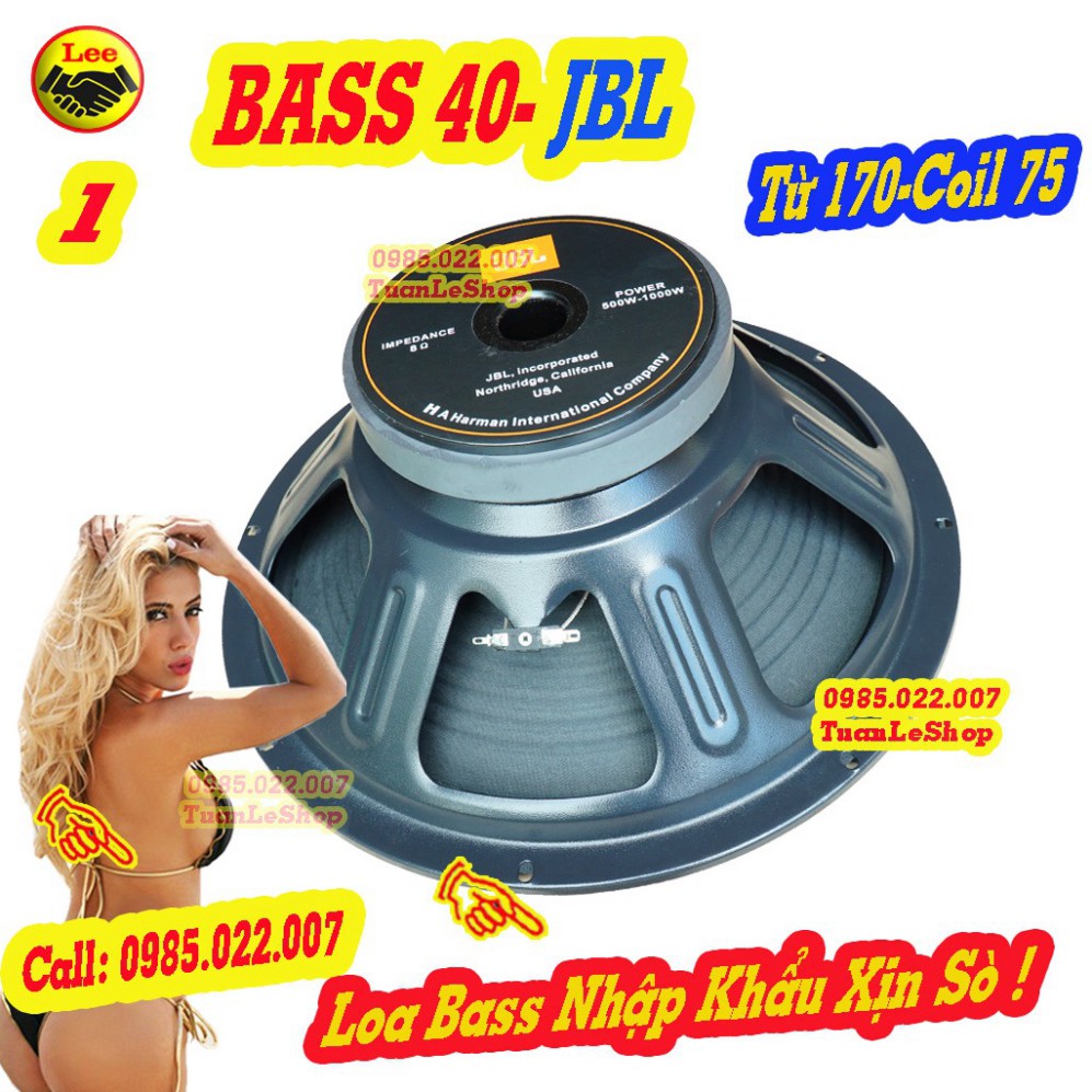 LOA BASS 40 J B L TỪ 170 COIL 75 HÀNG NHẬP KHẨU CAO CẤP -LOA BASS 4 TẤC CHO LOA KÉO – GIÁ 1 CỦ
