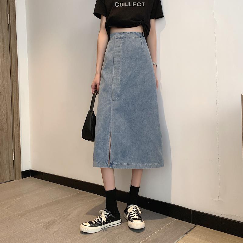 [Mã FADIRECT20 giảm 20K đơn 150K] [SẴN] Váy jean dài Ulzzang Quảng Châu VJD6 | BigBuy360 - bigbuy360.vn