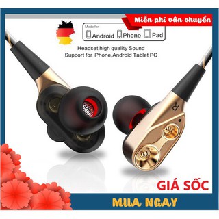 🎀FREESHIP🎀 Tai Nghe Chống Ồn Loa Kép 4D Extra Bass SRA8 Nghe nhạc, chơi game cực đã