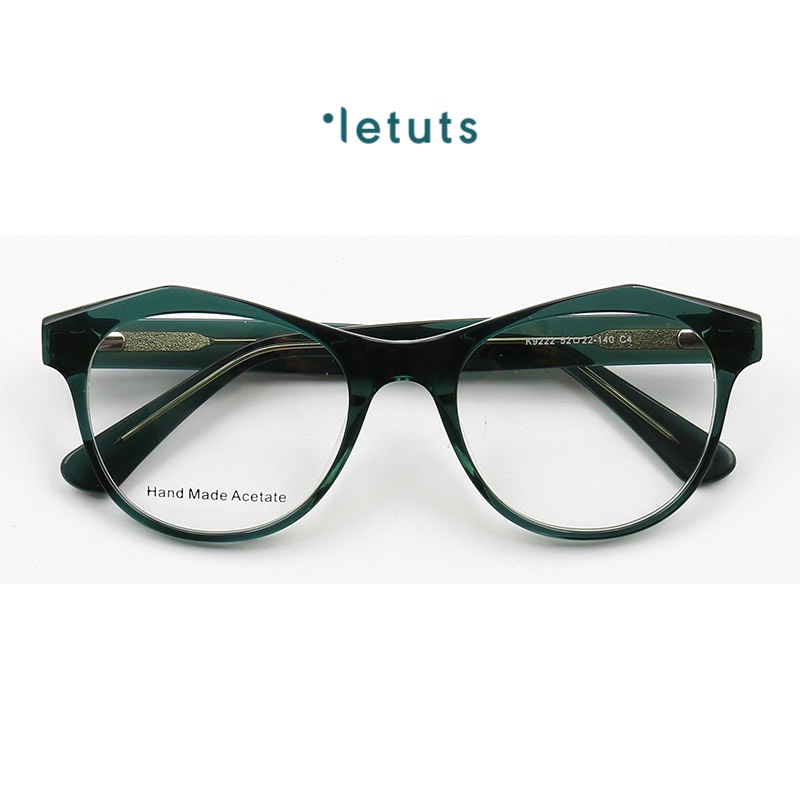 Gọng kính cận nữ Félin dáng mắt mèo, chất liệu Cellulose Acetate 4 màu thời trang LETUTS LTC00102