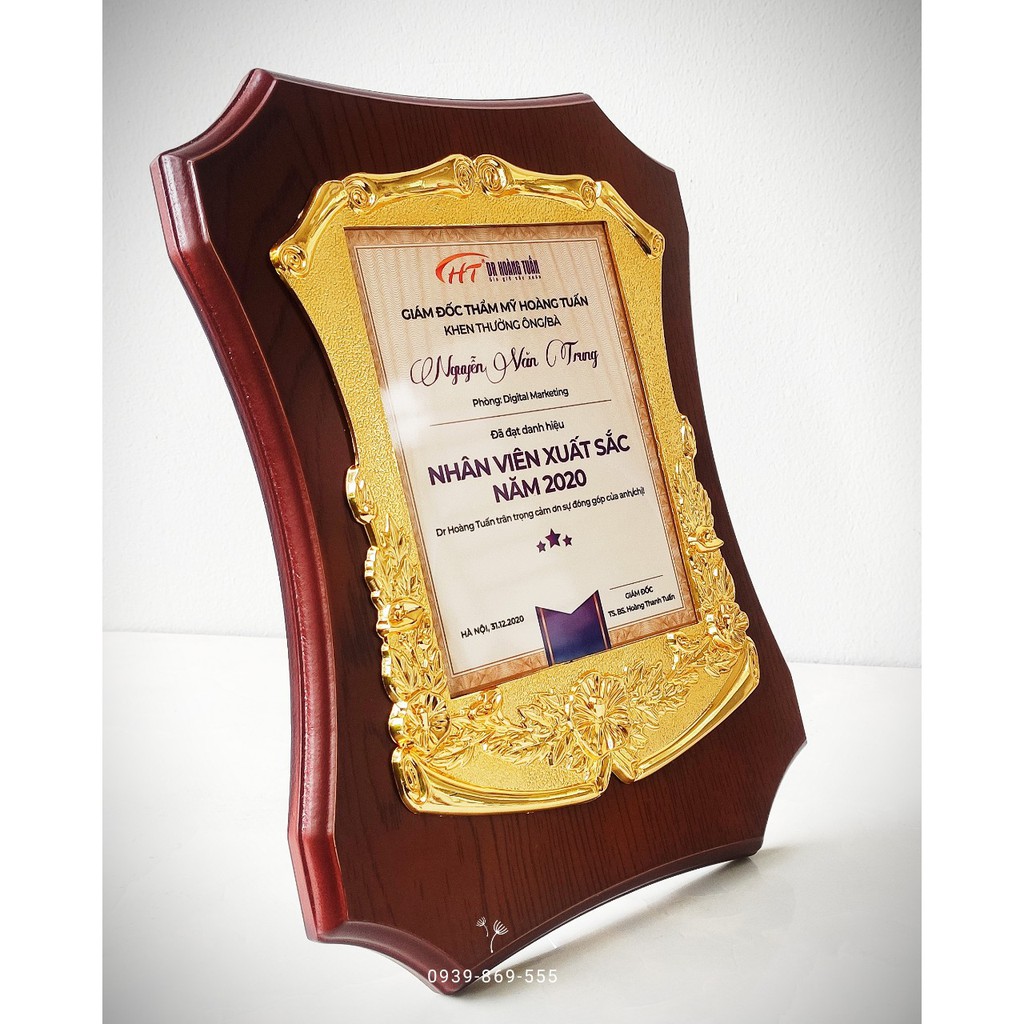 Bằng Khen, Bảng Chứng Nhận, Bảng Vinh Danh CN-09