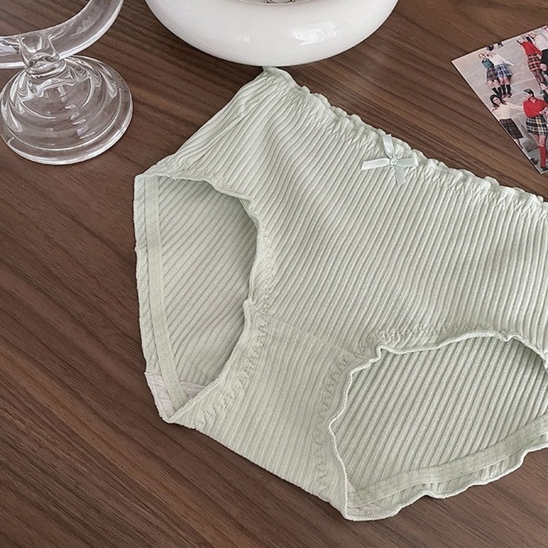 Quần Lót cotton Lưng Vừa Không Đường May Kháng Khuẩn Thoải Mái Cho Nữ