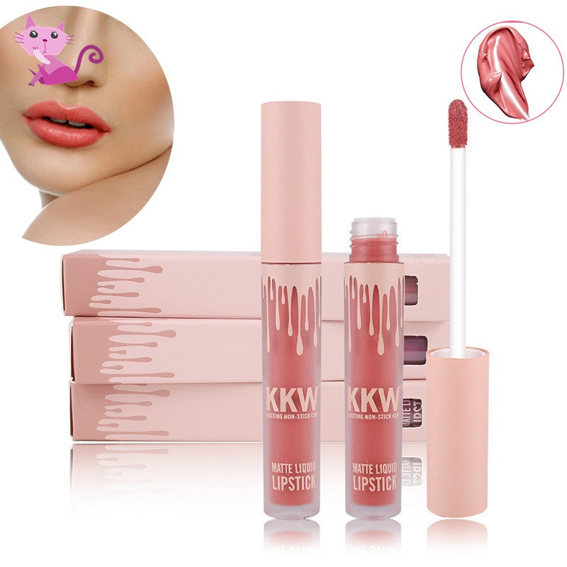 VVBK Lady Makeup Waterproof Liquid Lip Gloss Pop Matte Kkw Llipstick Lasting Kilie Lip Tint Lipsticks