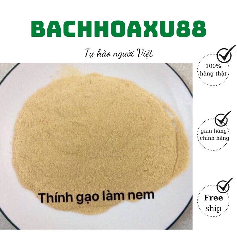 Thính gạo rang làm nem tai thơm, ngon chuẩn vị, thính thơm ngon 1kg