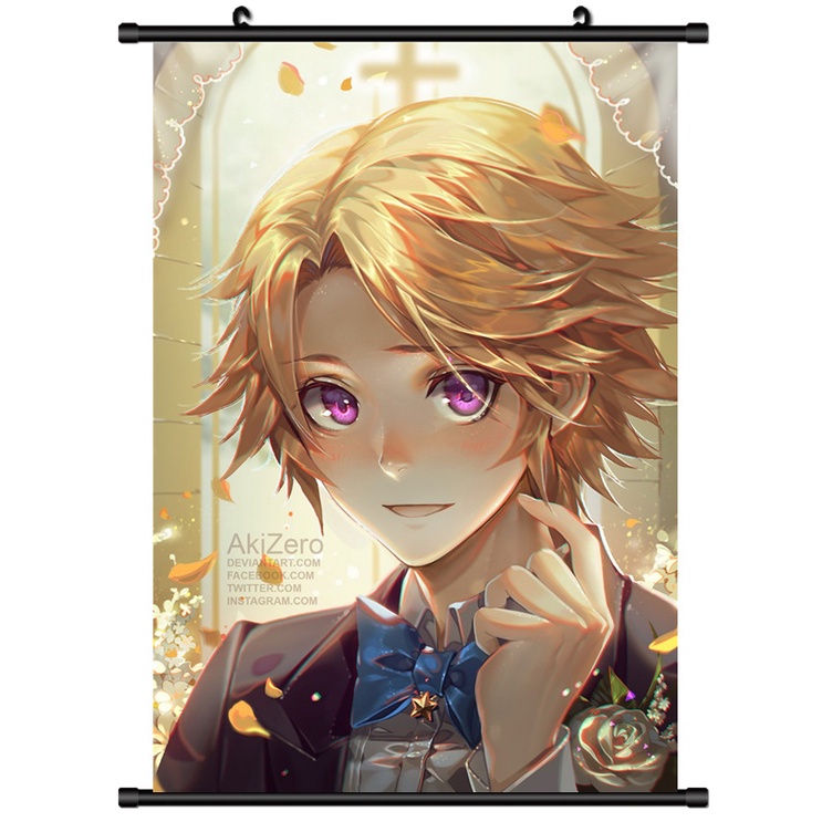 Áp Phích Vải Treo Tường Trang Trí Nội Thất Hình Anime Mystic Messenger Luciel Choi Yoosung