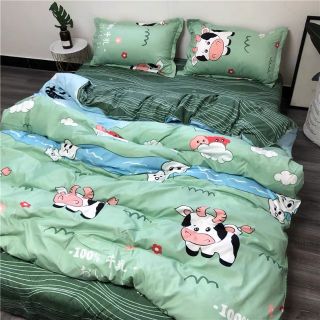 Combo ga gối vỏ chăn poly cotton Hàn Quốc