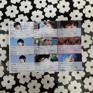 Hatram0407 Combo 60 nhãn vở bts và bt21 180k
