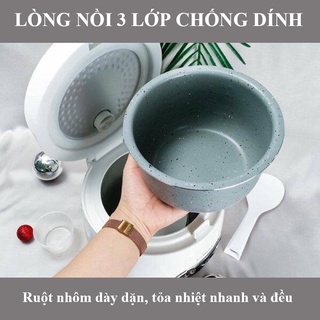 [Hàng chính hãng] Nồi cơm điện Lock and lock - 0,8L - Nồi cơm mini đa năng