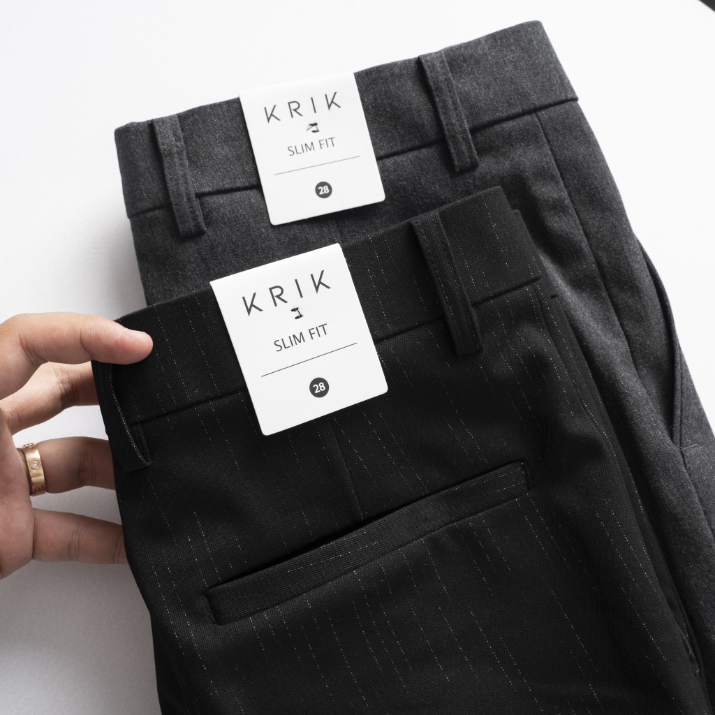 Quần Âu Nam KRIK Dáng Côn Có Họa Tiết Kẻ 8055 | BigBuy360 - bigbuy360.vn