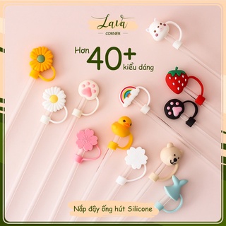 Nắp Đậy Ống Hút Silicon Hoạt Hình Đáng Yêu - Dễ Thương