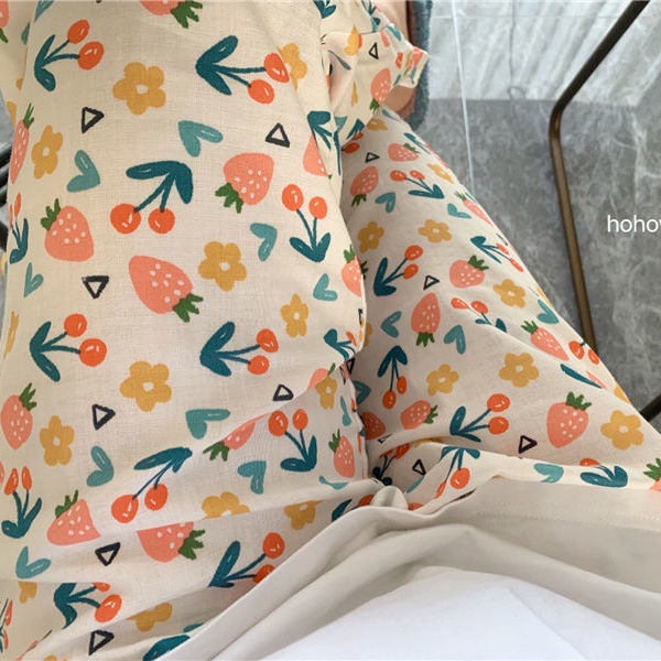 Quần dài ống rộng cạp cao họa tiết hoa phong cách Hàn Quốc thời trang trẻ trung