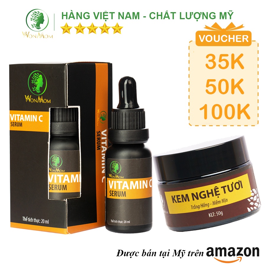 Bộ dưỡng trắng hồng, mịn màng da mặt Wonmom