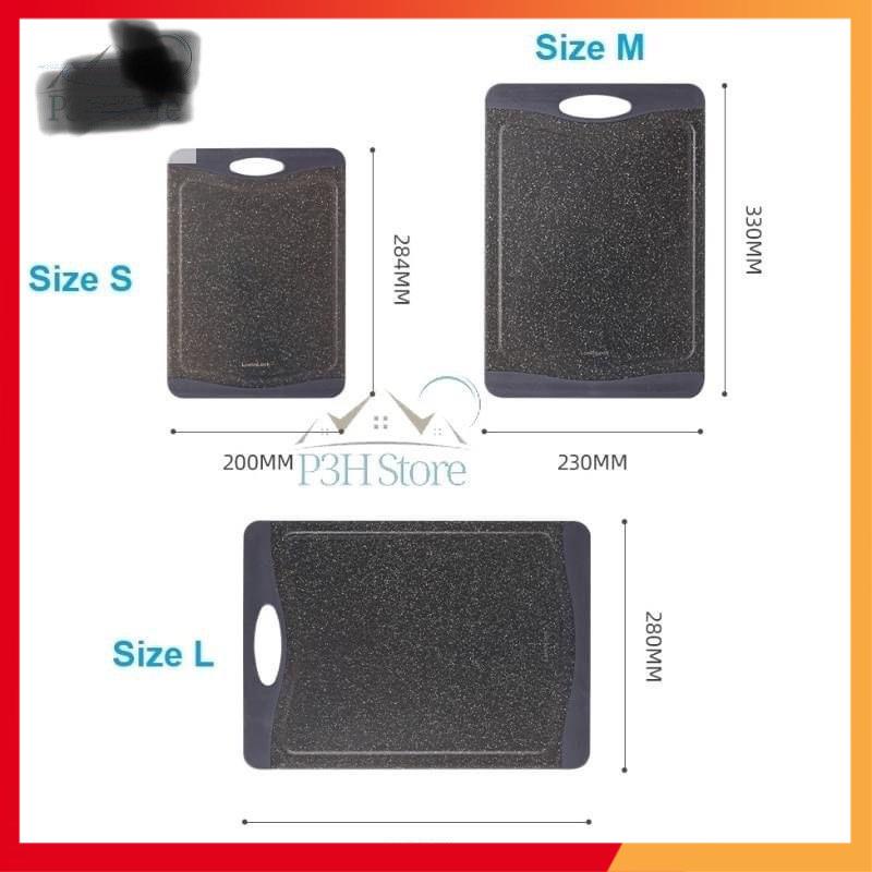 Thớt Nhựa Kháng Khuẩn Lock&Lock Black Marble CKD006/007/008 - Hàng chính hãng