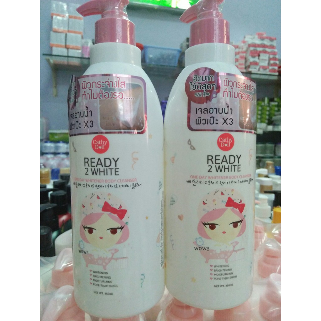 Sữa tắm dưỡng trắng da Cathy Doll Ready 2 White