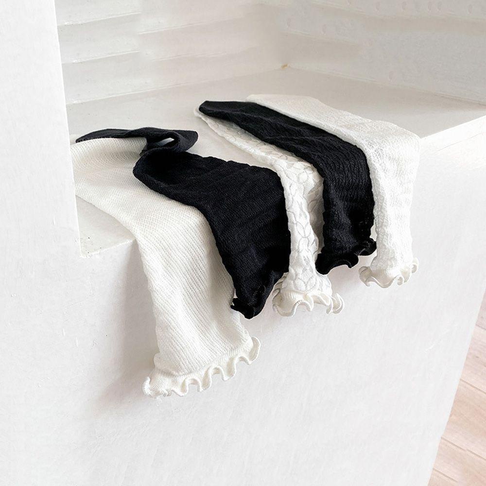 Vớ Lưới Hóa Trang Cô Hầu Gái Phối Ren Đính Nơ Màu Đen / Trắng Thời Trang Xinh Xắn