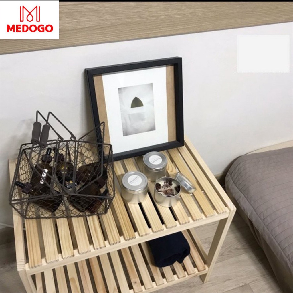 Kệ giày dép đa năng MEDOGO, kệ thiết kế 2 tầng cỡ lớn chắc chắn, kệ để giày dép