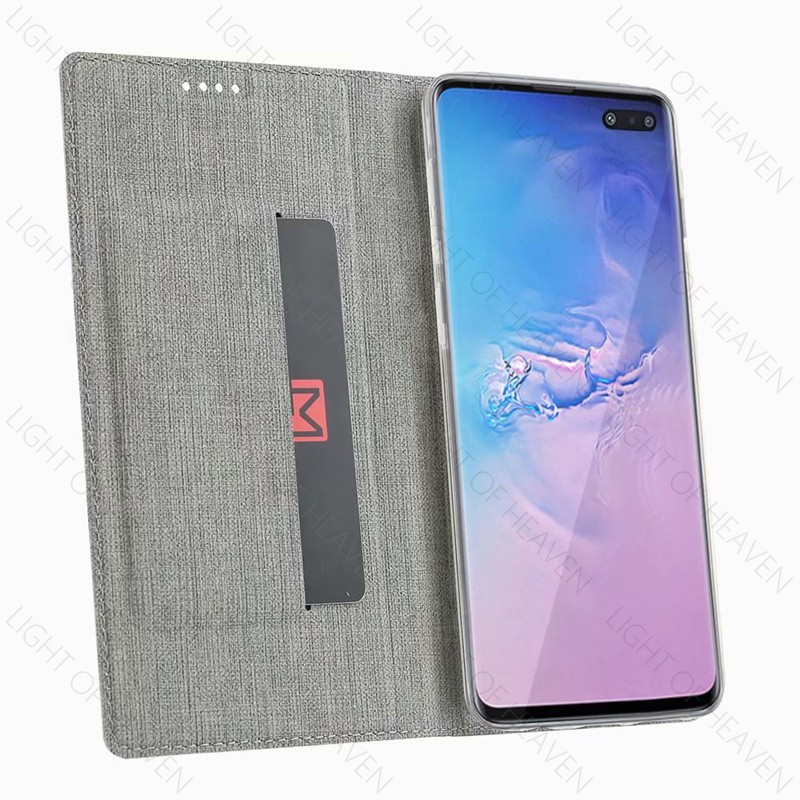 Ốp điện thoại PU dạng gập phối ví cho Samsung galaxy s10 5g s10e s10 s9 s8 plus s7 edge | BigBuy360 - bigbuy360.vn