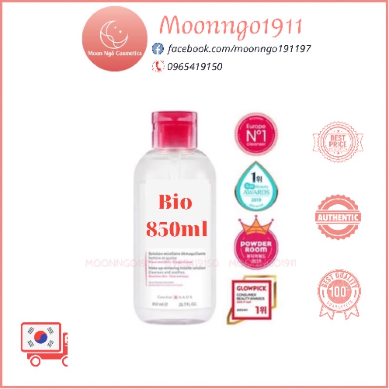 Nước Tẩy Trang B.I.O 850ml Nắp Nhún