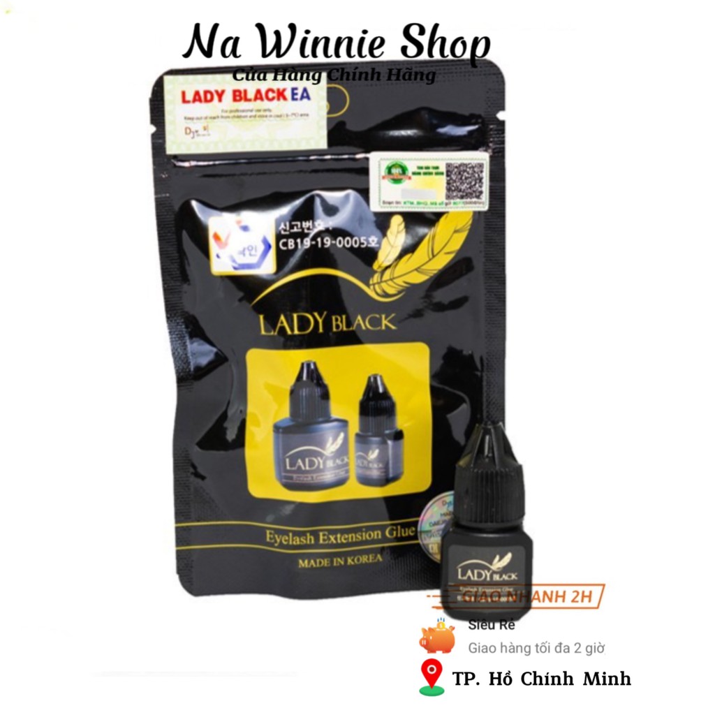 Keo nối mi lady black