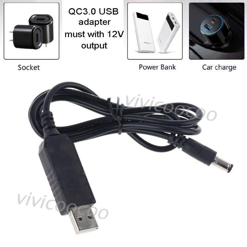 Dây Cáp Điều Chỉnh Điện Áp Qc 3.0 Usb Sang Dc 5v-12v Cho Camera Ip