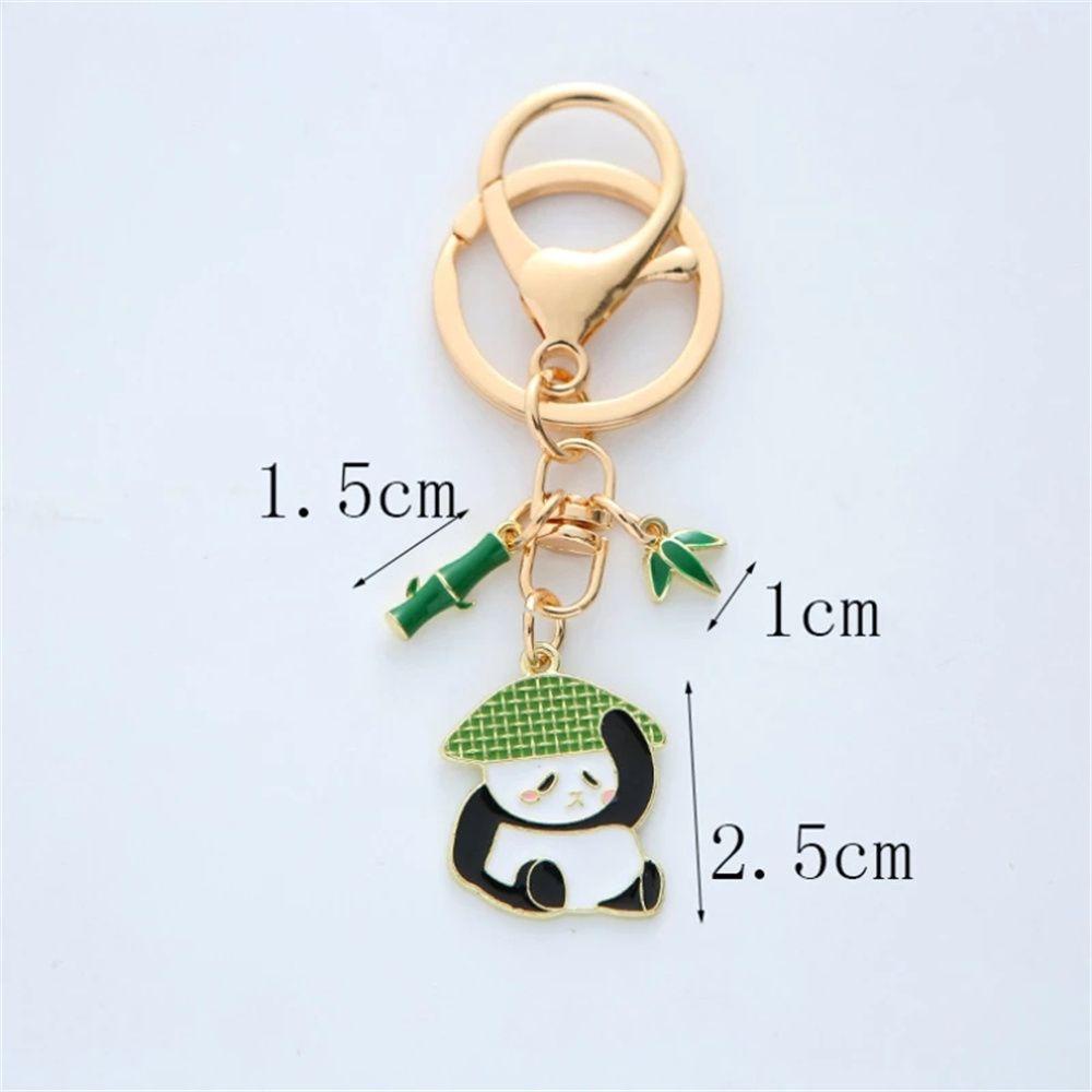 Móc Khóa Kim Loại Hình Gấu Trúc Dễ Thương Giá Đỡ