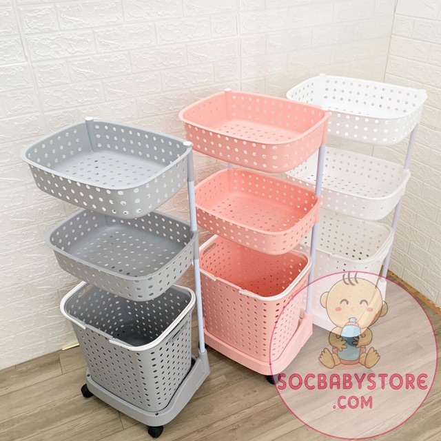 Kệ nhựa 3 tầng đa năng