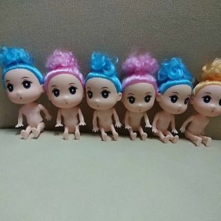 Combo 10 búp bê chibi 3 màu tóc 99k