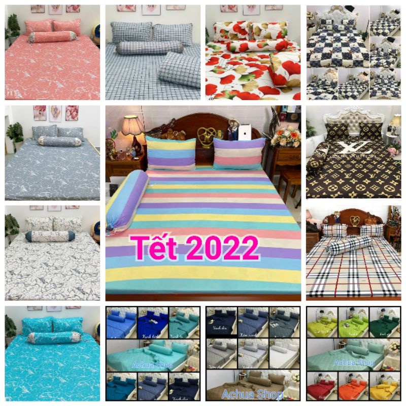 BỘ 4 DRAP GA THUN LẠNH HÀN  MÁT LẠNH GIAO NHANH THẦN TỐC-