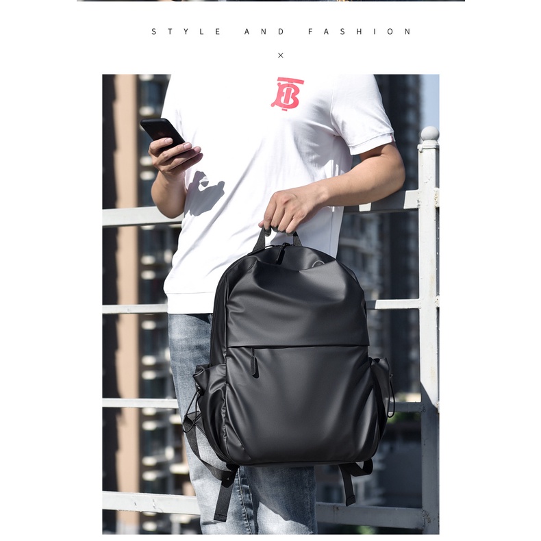 Ba lô đi học sức chứa lớn thiết kế mới đơn giản thời trang dành cho nam