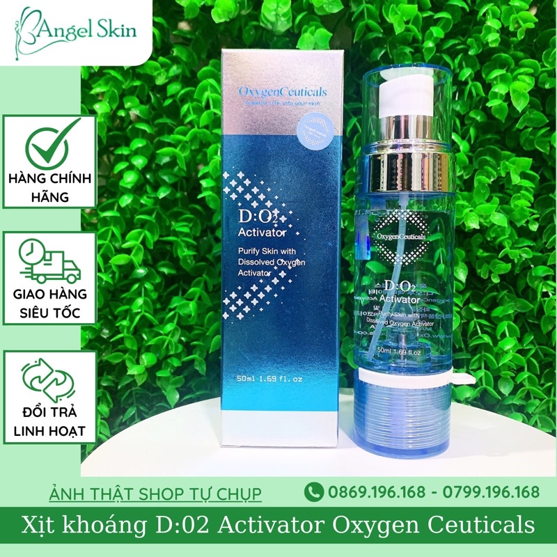 Xịt khoáng D:02 Activator dược mỹ phẩm Oxygen Ceuticals