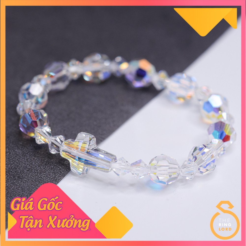 Vòng Chuỗi Mân Côi pha lê SWAROVSKI hạt 8mm - Bảo hành thay dây miễn phí | TheRingLord