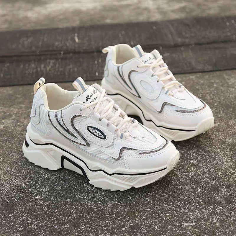 Giày thể thao nữ phong cách Hàn Quốc độn đế | BigBuy360 - bigbuy360.vn