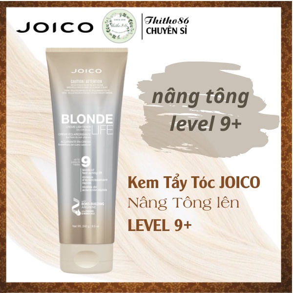 Kem Tẩy Tóc An Toàn Cho Da Đầu JOICO Blonde Life Crème Lightener Nâng Tông Cấp Độ 9 - 240g