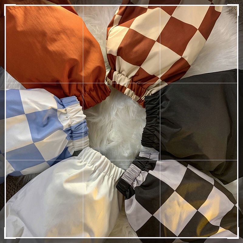 Xả hàng sale kịch sàn cho khách hàng may mắn Áo Khoác Phao Béo 2 Mặt Siêu Dày Áo Khoác Mùa Đông Nam Nữ Hoạ Tiết Caro